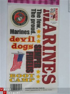 OPRUIMING: royal langnickel rub-ons marines