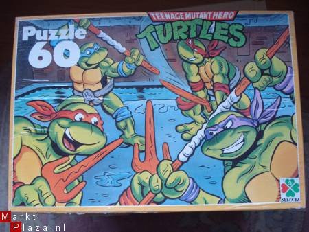 Puzzel Turtles Teenage Mutant Hero 60 stukjes Selecta 02478 - 1
