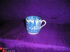 COPELAND SPODE BLUE & WHITE WILLOW CUP, C.1880