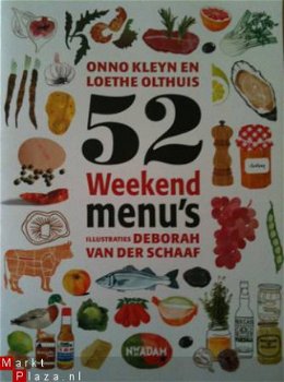 52 weekend menu's, Onno Kleyn en Loethe Olthuis, - 1