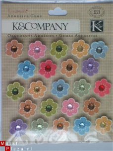 K&Company handmade gem flowers