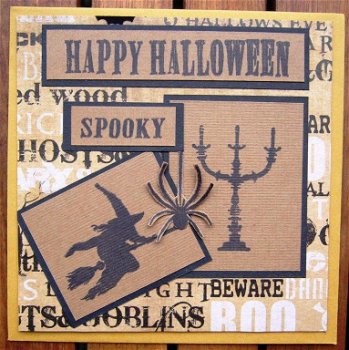 HALLOWEEN 01 en 02: Happy halloween stempelkaart - 1