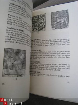 Kruissteekjes - bloemen, dieren en wapenschilden - Afbeelding 3