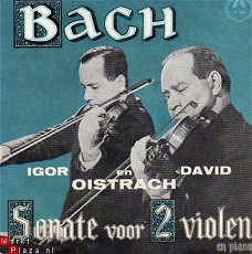David en Igor Oistrach : Sonate voor 2 violen en piano BACH