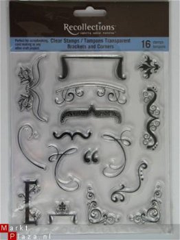recollections clear stamp brackets&corner - 1