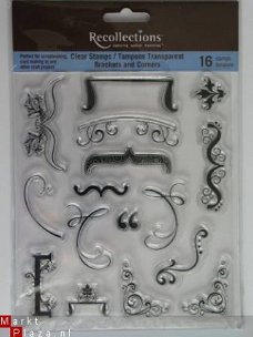 recollections clear stamp brackets&corner