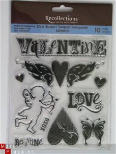 recollections clear stamp valentine