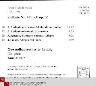 cd - P. TSCHAIKOWSKY - Synfonie Nr. 4 f-moll op 36 - 1