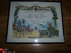 Certificat des services militaires Cavalerie