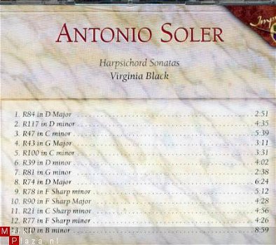 cd - Antonio SOLER - Harpsichord Sonatas - (new) - 1