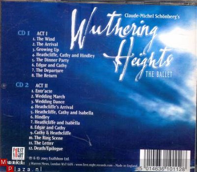 2 cd's - Claude Michel Schönberg's WUTHERING HEIGHTS - (new) - 1