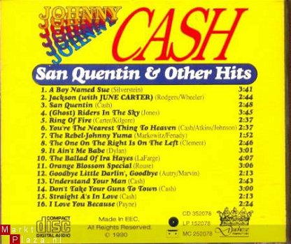 cd - Johnny CASH - San Quentin & other Hits - 1