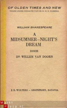 A midsummers-night`s dream. A comedy in five acts