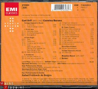cd - ORFF - Carmina Burana / RAVEL- Boléro - Limited Edition - 1