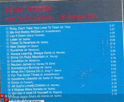 cd - Kenny ROGERS - And the First Edition - 20 greatest Hits - 1
