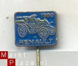 renault 1900 blauw auto speldje (V_059) - 1