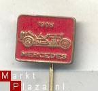 mercedes 1908 rood auto speldje (V_062) - 1