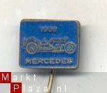 mercedes 1908 blauw auto speldje (V_064) - 1