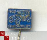 chevrolet 1925 blauw auto speldje (V_069) - 1