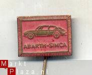 abarth-simca rood auto speldje (V_075) - 1
