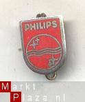 philips rood emaile speldje (V_095) - 1