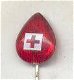 rode kruis bloeddruppel speldje (V_110) - 1 - Thumbnail