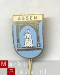 assen wapen speldje (W_026) - 1