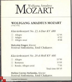 cd - W.A. MOZART - Klavierkonzert No.20 & No.23 - (new) - 1