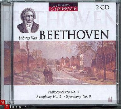 2 cd's- BEETHOVEN -Pianoconcerto No.5, Symphony No.2 & 9-new - 1