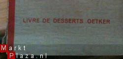 Livre de desserts oetker, Frans kookboekje, - 1