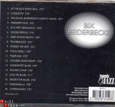 cd - Bix Beiderbecke - In a mist - (new) - 1