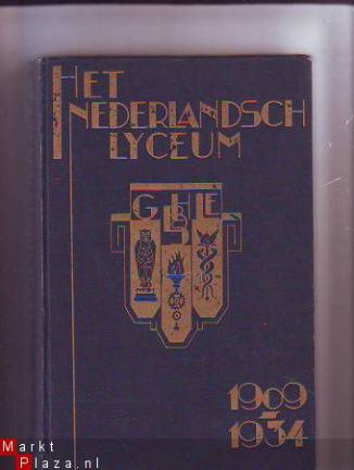 Het Nederlandsch Lyceum 1909-1934 - nr. 1