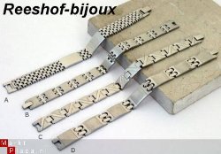 ACTIE: Mooie Edelstalen (RVS) armband (C)