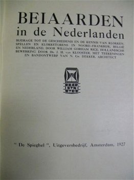 Beiaarden in de Nederlanden 1927 De Spieghel Amsterdam - 1