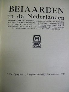 Beiaarden in de Nederlanden 1927 De Spieghel Amsterdam