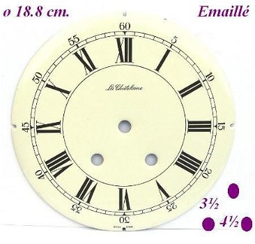 === Wijzerplaat = emaillé = gebruikt === 6989 - 0