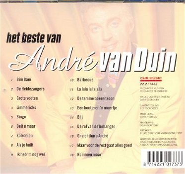 cd - André van DUIN - Het beste van André - (nieuw) - 1