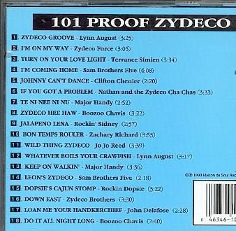 cd - ZYDECO - 101 Proof - Various Artists - (new) - 1