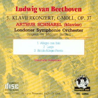 cd - BEETHOVEN - 3 Klavierkonzert, C-Moll, op.37 - 1