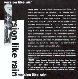 cd - THE UPSETTERS with var.artists-Version like rain-(new) - 1