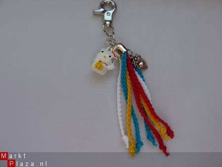 ** Sleutelhanger/tashanger Hello Kitty met belletje - 1