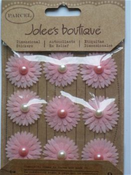 jolee's boutique parcel pink pearl flowers - 1