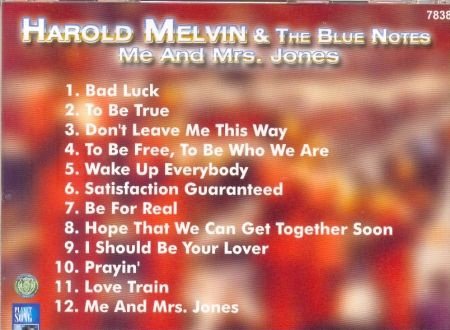cd - Harold MELVIN & the Blue Notes.- Me and Mrs.Jones (new) - 1