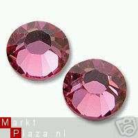 100 Rose Pink Swarovski STRASS steentjes SS10 2,5mm - 1