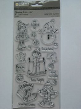 the paper company clear stamp winter activities - 1