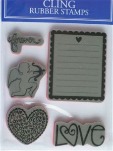 stampabilities cling rubber stamps love