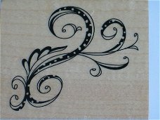 OPRUIMING: rubber stamp with blok swirl