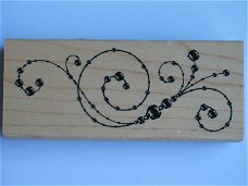 OPRUIMING: rubber stamp with blok dot swirl