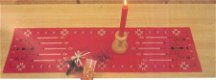 borduurpatroon 6111 kerstkleed met kerstrozen - 1 - Thumbnail