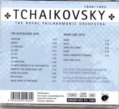 cd -TCHAIKOVSKY- the Nutcracker suite / Swan Lake suite- new - 1